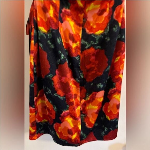 Cinq à Sept Trini Satin Floral Halter Neck Mini Wrap Dress, Size 10 NWT & 495.00 - Picture 11 of 14